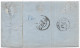 LT5951   N°46B/Lettre, Oblitéré Losange PL, GARE De TOURNUS Pour ROANNE Du 7 Mars 1871. Sans Dateur Sur Le Cachet - 1870 Ausgabe Bordeaux