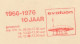 Meter Address Label Netherlands 1976 10 Years Evoluon - Technology Museum Philips - Eindhoven - Sin Clasificación