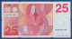 NETHERLANDS  - P.92a – 25 Gulden 1971 UNC-,  S/n 9267901038  - 10 Digit Serial # - 25 Florín Holandés (gulden)