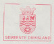 Meter Cover Netherlands 1970 Crab - Municipal Coat Of Arms Dirksland - Meereswelt