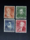DEUTSCHLAND MI-NR. 156-159 GESTEMPELT WOHLFAHRT 1952 HENRI DUNANT THEODOR FLIEDNER - Used Stamps