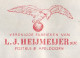 Meter Cover Netherlands 1958 Bird Of Prey - Eagle - Other & Unclassified