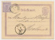 Briefkaart G. 7 Z-2 / Bijfrank. Em. 1869 S Hertogenbosch 1876 - Ganzsachen