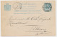 Briefkaart G. 28 A-krt. Brussel Belgie - Tilburg 1892 - Entiers Postaux