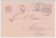 Briefkaart G. 23 Particulier Bedrukt Steyl - Belgie 1889 - Postal Stationery