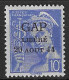 France Libération Gap Mayer N° 1 Neuf ** MNH. Signé Calves. TB - Liberación