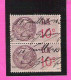 Timbres Fiscaux Surchargés D.A. Paire 10 Centimes Oblitérés Dateur Au Verso 13.6.38 - Stamps
