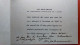 Carte (49) Angers. LE RECTEUR. Carte De Remerciement Aux Membres Du Laboratoire De Physiologie Végétale  (7A.n°321) - Angers