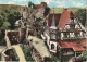 IN 1 - (67)  LE HAUT BARR ET L'HOTEL  -TAMPON DOS "SAVERNE , SES ROSES" - CARTE COULEURS  - 2 SCANS - Barr