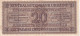 BILLETE DE UCRANIA DE 20 KARBOWANEZ DEL AÑO 1942 EN CALIDAD EBC (XF) (BANKNOTE) - Oekraïne