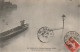 IN 28 -(75) CRUE DE LA SEINE - CE QUI RESTE DU QUAI DE GRENELLE - BARQUE ,  REVERBERE SOUS LES EAUX- 2 SCANS - De Overstroming Van 1910