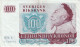 BILLETE DE SUECIA DE 100 KRONOR DEL AÑO 1970 EN CALIDAD EBC (XF)  (BANKNOTE) GUSTAV II ADOLF - Suecia