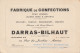 KO 6- (80)  CONFECTIONS " LE FRANC PICARD " , AMIENS - DARRAS BILHAUT, REPRESENTANT G.  BOUZON , AGEN - CARTE DE VISITE  - Visiting Cards
