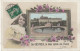 KO 11-(81) " DE CASTRES , JE VOUS ENVOIE CES FLEURS " - FILLETTE ET TABLEAU - CARTE FANTAISIE COLORISEE - 2 SCANS - Castres