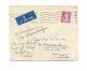 Porthmadog Wales Great Britain Airmail Cover To USA Redirected To New Address 1959 Elizabeth II 6d - Galles