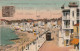 LE 4-(85) LES SABLES D' OLONNE - LE REMBLAI ET LA PLAGE - TRAMWAY - CARTE COLORISEE -  2 SCANS - Sables D'Olonne