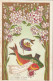 LE 6- 1er AVRIL - " QUE POISSON ET FLEURS .." - COUPLE DE POISSONS MARIES - CARTE GAUFREE - 2 SCANS - April Fool's Day