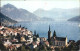 12605558 Weggis Vierwaldstaettersee Panorama Mit Kirche Und See Weggis - Autres & Non Classés