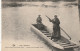 LE 12- EN LIMOUSIN  - " VOULEZ VOUS TRAVERSER L' EAU " - BARQUE , CANOTEUSE - 2 SCANS - People