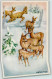 39168006 - God Jul , Rehe Jagdtiere  Sign. Erik Forsman AK - Nouvel An