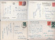 ITALY 1958 4 Postcards Of Holiday Locations Stamped And Used - Verzamelingen