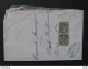 4 ITALIA Regno-1863- "L 14 Cifra Londra" C. 1 Coppia GENOVA>MONTERUBBIANO (descrizione) - Marcofilía