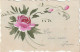 HO Nw (3) " GAGE D' UNE AMITIE SINCERE " - CARTE FANTAISIE PEINTE - FLEUR - 2 SCANS - Altri & Non Classificati