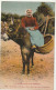 HO Nw (9) LA NORMANDIE PITTORESQUE - VIEILLE PAYSANNE SUR SON ANE - CARTE COLORISEE - 2 SCANS - Campesinos