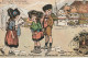 HO Nw (10)  EN ALSACE RECONQUISE , ENFANTS D' ALSACE ET DE LORRAINE   - ILLUSTRATEUR MARECHAUX  - 2 SCANS - Sonstige & Ohne Zuordnung