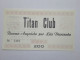 LOTTO 4Pz. 100 200 300 400 LIRE BUONI ACQUISTO TITAN CLUB VALIDO FINO AL 31.12.1976 (A.3) - [10] Cheques En Mini-cheques