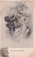 JA 28- " CUEILLETTE DE CERISES " - MARQUIS , MARQUISE AVEC OMBRELLE - ILLUSTRATEUR - OBLITERATION 1903 - Couples
