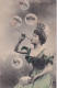 JA 28- " BONNE ANNEE 1905 "  - BULLES DE BONHEUR , SANTE  ...  - EDIT. BERGERET , NANCY - New Year