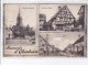 OBENHEIM: Souvenir, église Protestante Epicerie Weber Rue Principale - Très Bon état - Autres & Non Classés