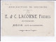 MEZIN: Fabrique De Bouchons, E. Et C. Lacorne Frère, La Coupe Des Carrés - Très Bon état - Sonstige & Ohne Zuordnung