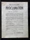 Tract Presse Clandestine Résistance Belge WWII WW2 'Ville De Bruxelles Proclamation' - Dokumente