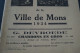 Festivités De Mons 1934,prospectus Originale D'époque,complet Et En Bel état De Collection,24 Cm./15,5 Cm. - Historical Documents