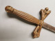 Delcampe - Ancienne Dague / épée De Franc-maçon , Garde En Bronze Ciselé . Tete De Mort . Franc-maçonnerie Franc-maçonic - Armes Blanches