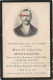 Faire-part De Décès 1908-Saint Jans-Cappel (59) Photo Marcel MONTAIGNE Conseiller Municipal- ép Hortense Bacquaert - Overlijden