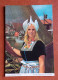 Carte Postale Vintage De Taille Continentale, Costume Traditionnel 0f Volendam Hollande 1970 - Andere & Zonder Classificatie