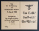 GERMANY THIRD 3rd REICH ORIGINAL WWII PROPAGANDA CARD DAY OF THE GREATER EMPIRE - War 1939-45