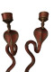 19th Century Egyptan A Pair Cobra Wall Candelstick. - Other & Unclassified