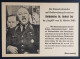 GERMANY THIRD 3RD REICH PROPAGANDA CARD BRITISH FORGERY WWII DR. ROBERT LEY - Guerra 1939-45