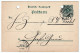 Imperial Germany 5 Pfennig Postcard 22.04.1899 Belle-Époque Corespondenz-Karte Darmstadt Zu Groß-Gerau - Cartoline