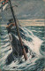 ! Alte Ansichtskarte U-Boot, Sign. Baumgarten, 1915, Gel. N. Valencia, Stempel Auslandsstelle Deutz - Baumgarten, F.