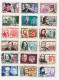 France - Lot De 51 Timbres Oblitérés Différents Personnages Historique, Politique, Comédien, Résistants..... - Collections