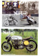 Lot De 4 CP. MOTO. Norton. Série Complète. - Motorbikes