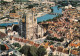 AUXERRE La Cathedrale Vue Aerienne La Cathedrale St Etienne 27(scan Recto-verso) MA2075 - Auxerre