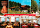 73747579 Schwarzach Straubing-Bogen Berggasthof Pension Cafe Menauer Gastraeume  - Autres & Non Classés
