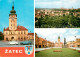 73747075 Zatec CZ Rathaus Panorama Stadtplatz  - Repubblica Ceca