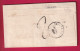 CAD TYPE 14 CASTELJALOUX LOT ET GARONNE 1849 BOITE RURALE D ANZEX POUR DAMAZAN LETTRE - 1801-1848: Vorläufer XIX